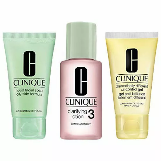 Clinique 10 Days To Great Skin Set: Liquid Facial Soap Oily Skin Formula + Clarifying Lotion Twice A Day Exfoliator 3 + Dramatically Different Moisturizing Gel 2 Clinique 10 Days To Great Skin Set: Liquid Facial Soap Oily Skin Formula + Clarifying Lotion Twice A Day Exfoliator 3 + Dramatically Different Moisturizing Gel