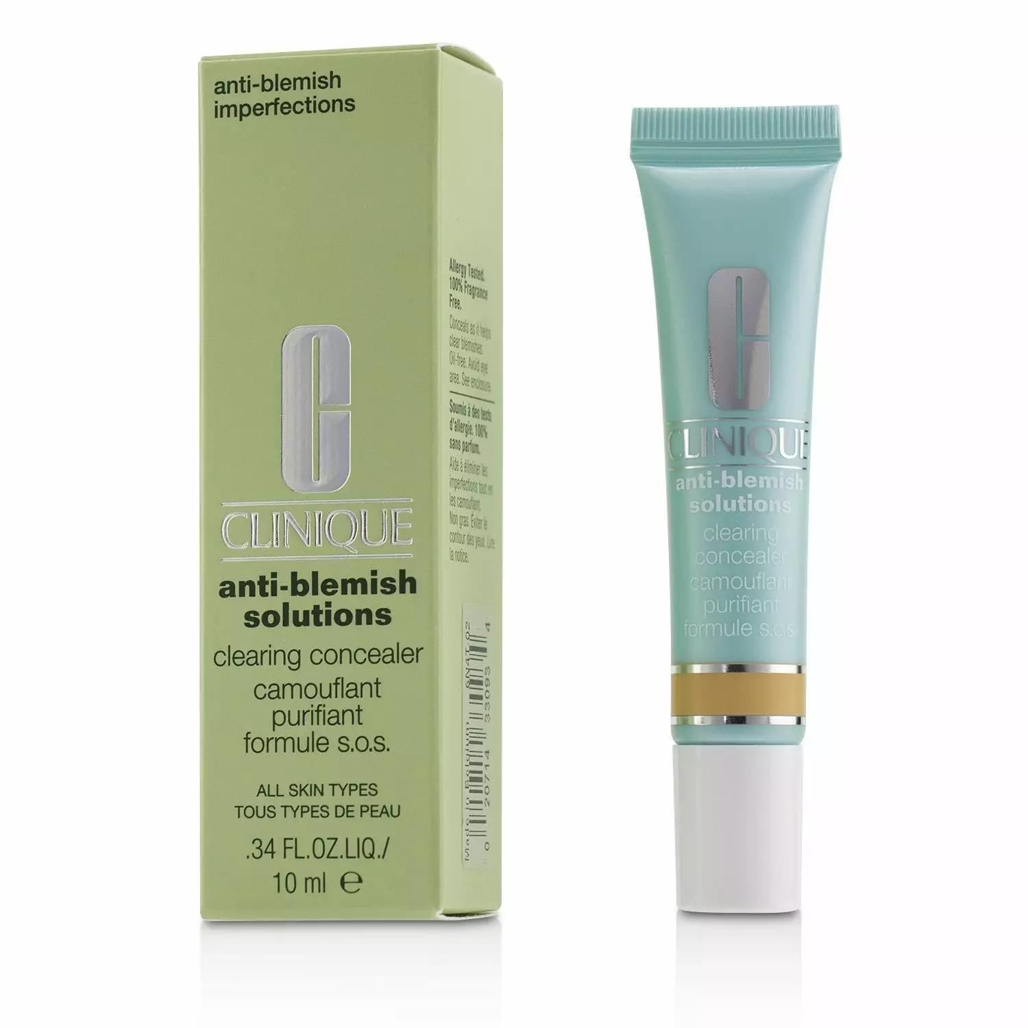 Clinique Anti Blemish Solutions Clearing Concealer - # Shade 02 10ml/0.34oz 3 Clinique Anti Blemish Solutions Clearing Concealer - # Shade 02 10ml/0.34oz