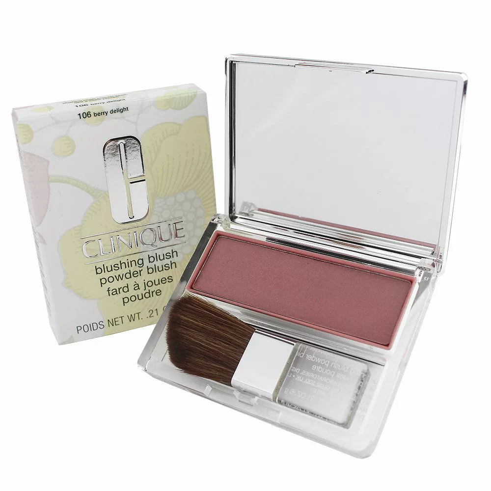 Clinique Blushing Blush Powder Blush #106 Berry Delight 3 Clinique Blushing Blush Powder Blush #106 Berry Delight
