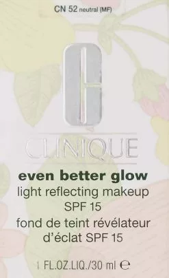 Clinique Clinique Even Better Glow Light Reflecting Makeup Spf 15 Dry Combo Cn 52 Neutral, 1.0 Ounce, 1 Count 7 Clinique Clinique Even Better Glow Light Reflecting Makeup Spf 15 Dry Combo Cn 52 Neutral, 1.0 Ounce, 1 Count -Clinique Sales 0985178 clinique clinique even better glow light reflecting makeup spf 15 dry combo cn 52 neutral 10 ounce 1