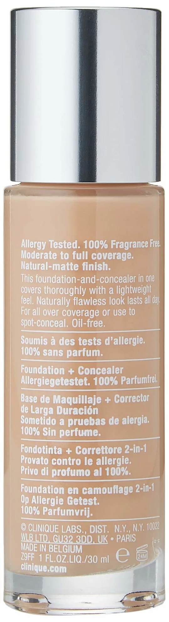 Clinique Beyond Perfecting Foundation + Concealer # 18 Sand (M-N), 1 Ounce 4 Clinique Beyond Perfecting Foundation + Concealer # 18 Sand (M-N), 1 Ounce - Image 2