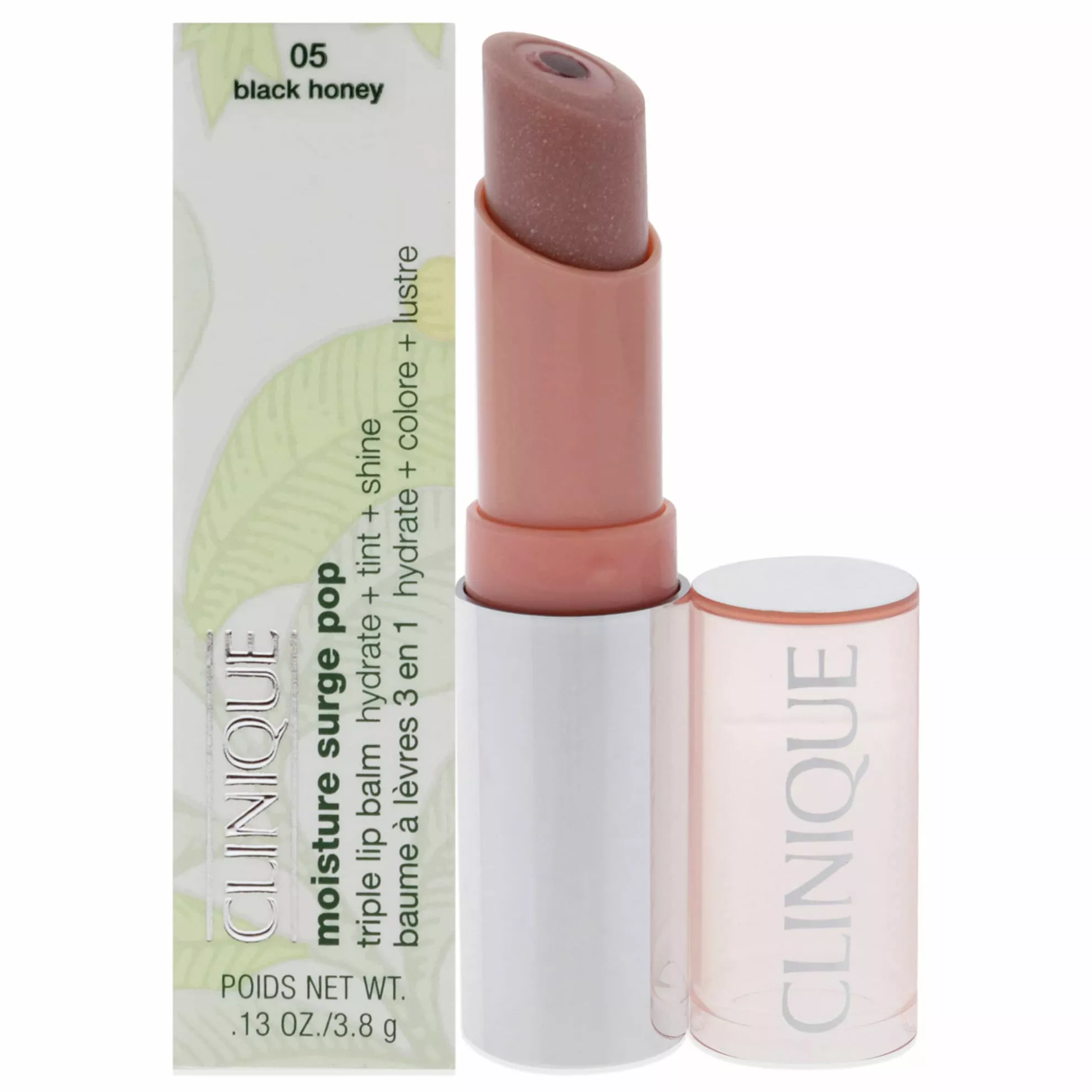 Clinique Moisture Surge Pop Triple Lip Balm - 05 Black Honey Lip Balm Women 0.13 Oz 3 Clinique Moisture Surge Pop Triple Lip Balm - 05 Black Honey Lip Balm Women 0.13 Oz
