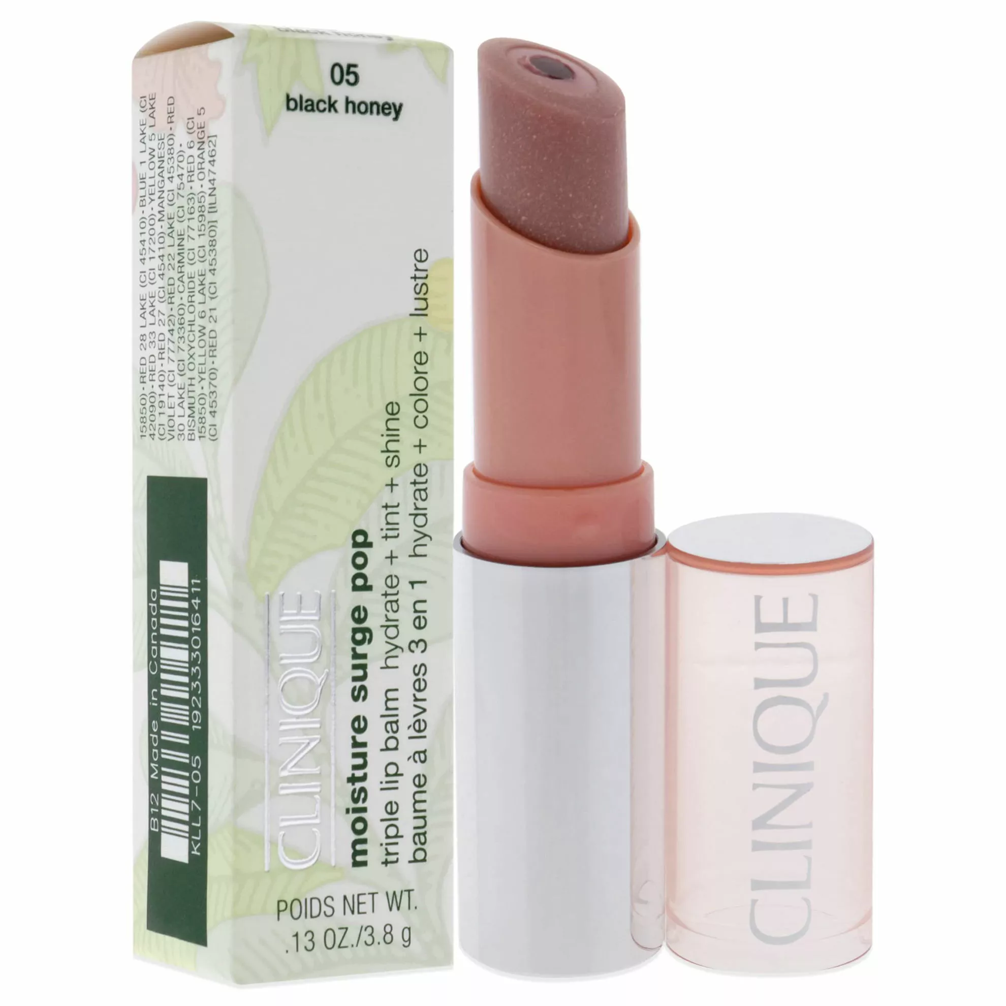 Clinique Moisture Surge Pop Triple Lip Balm - 05 Black Honey Lip Balm Women 0.13 Oz 5 Clinique Moisture Surge Pop Triple Lip Balm - 05 Black Honey Lip Balm Women 0.13 Oz - Image 3