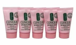 Pack Of 5 X Clinique All About Clean Rinse-Off Foaming Cleanser, 1 Oz Each Sample Size Unboxed