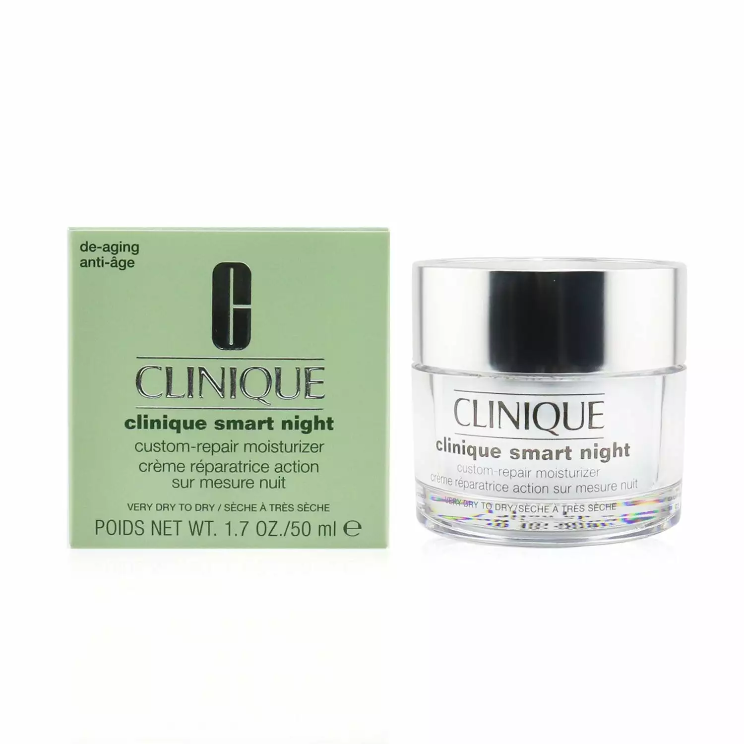 Clinique Smart Night Custom-Repair Moisturizer (Very Dry To Dry) 50ml/1.7oz 5 Clinique Smart Night Custom-Repair Moisturizer (Very Dry To Dry) 50ml/1.7oz - Image 3