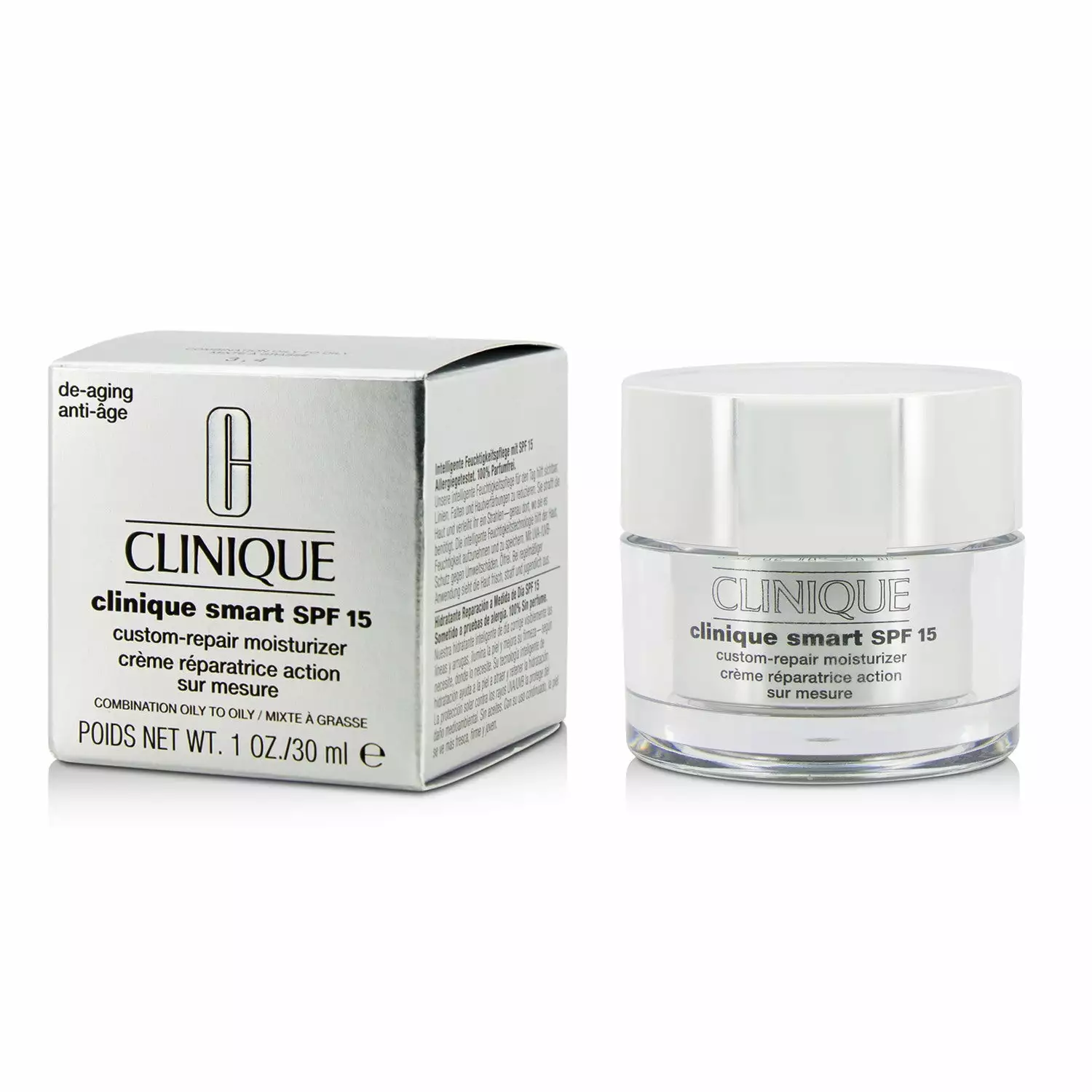 Clinique Smart Custom-Repair Moisturizer SPF 15 - Combination Oily To Oily 30ml/1oz 3 Clinique Smart Custom-Repair Moisturizer SPF 15 - Combination Oily To Oily 30ml/1oz