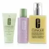 Clinique 3-Step Skin Care System (Skin Type 2): DDML+ 200ml + Clarifying Lotion 2 60ml + Liquid Facial Soap Mild 30ml 3pcs -Clinique Sales 23054780431