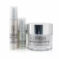 Clinique Skincare Specialists Clinique Smart Custom-Repair Set: Moisturizer SPF 15 50ml + Serum 10ml + Eye Treatment 5ml 3pcs