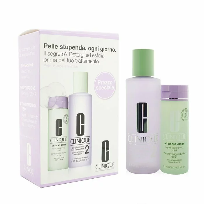 Clinique Clarifying Lotion 2 Set: Clarifyin/g Lotion 2 + All About Clean Liquid Facial Soap Mild 200ml 2pcs 400ml 3 Clinique Clarifying Lotion 2 Set: Clarifyin/g Lotion 2 + All About Clean Liquid Facial Soap Mild 200ml 2pcs 400ml