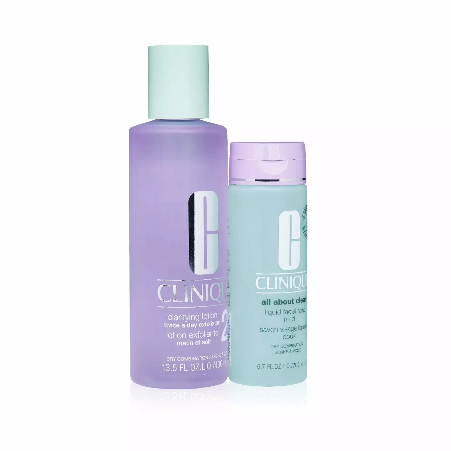 Clinique Clarifying Lotion 2 Set: Clarifyin/g Lotion 2 400ml+ All About Clean Liquid Facial Soap Mild 200ml (Box Slightly Damaged) 2pcs 4 Clinique Clarifying Lotion 2 Set: Clarifyin/g Lotion 2 400ml+ All About Clean Liquid Facial Soap Mild 200ml (Box Slightly Damaged) 2pcs - Image 2
