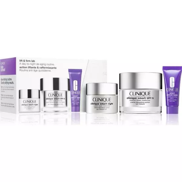 Clinique A Day To Night De-aging Routine Lift & Firm Lab Set 3 Clinique A Day To Night De-aging Routine Lift & Firm Lab Set