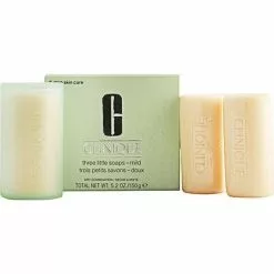 Clinique Little Soaps With Travel Dish Mild 50g 3-pack