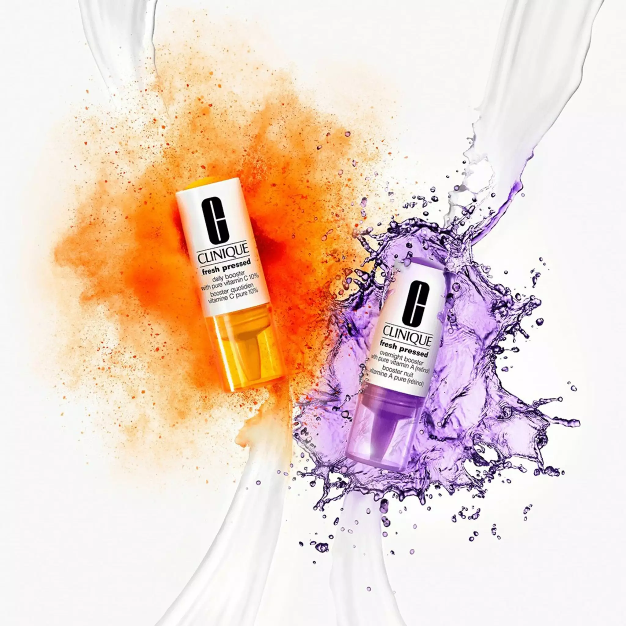 Clinique Fresh Pressed Clinical Daily + Overnight Boosters With Pure Vitamins C 10% + A (Retinol) 4 Clinique Fresh Pressed Clinical Daily + Overnight Boosters With Pure Vitamins C 10% + A (Retinol) - Image 2